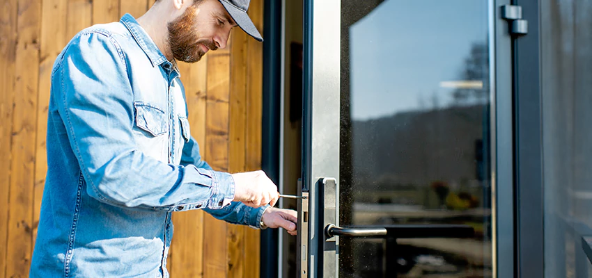 Frameless Glass Storefront Door Locks Replacement in Palm Springs, CA